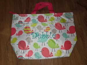 Thirty-One Insulated Lunch Bag Monogram Debbie Chicks
